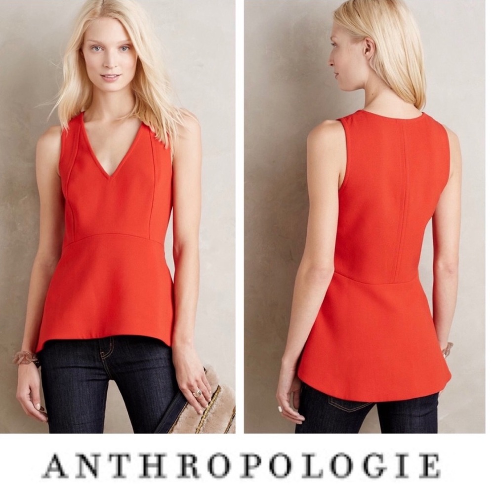 LEIFSDOTTIR for Anthropologie Peplum Top